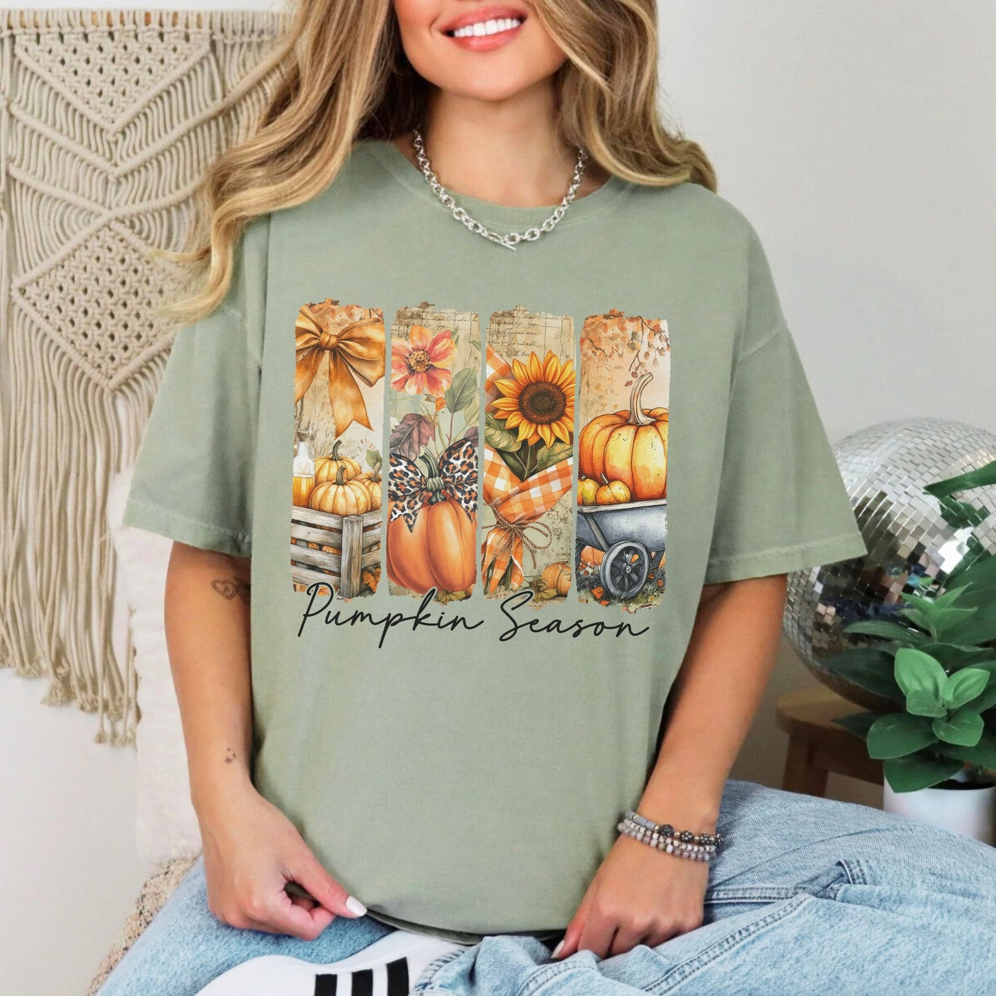 Pumpkin Season Comfort Colors® Tee – Premium Unisex Fall Graphic T-Shirt