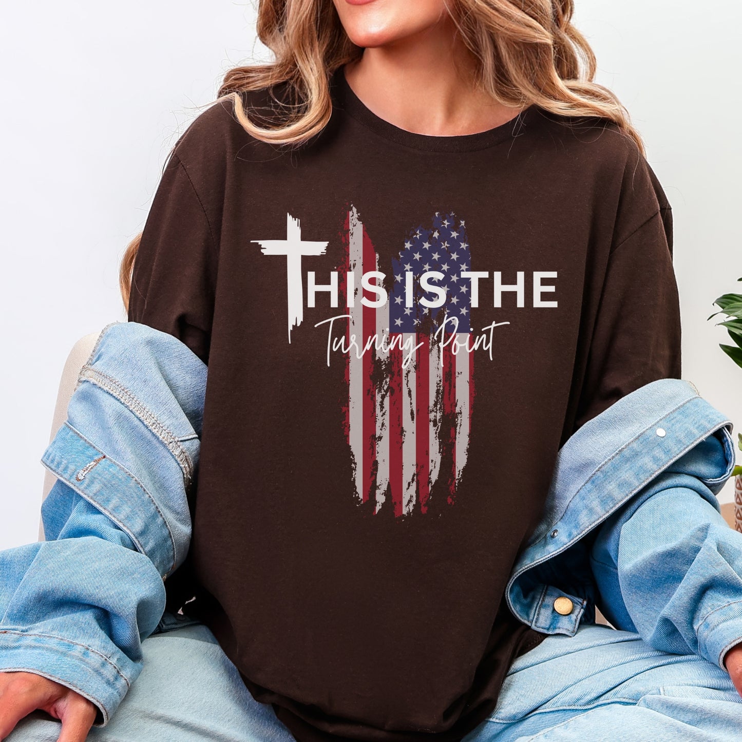 Turning Point Flag Tee – Stand Strong: Charlie Kirk Collection