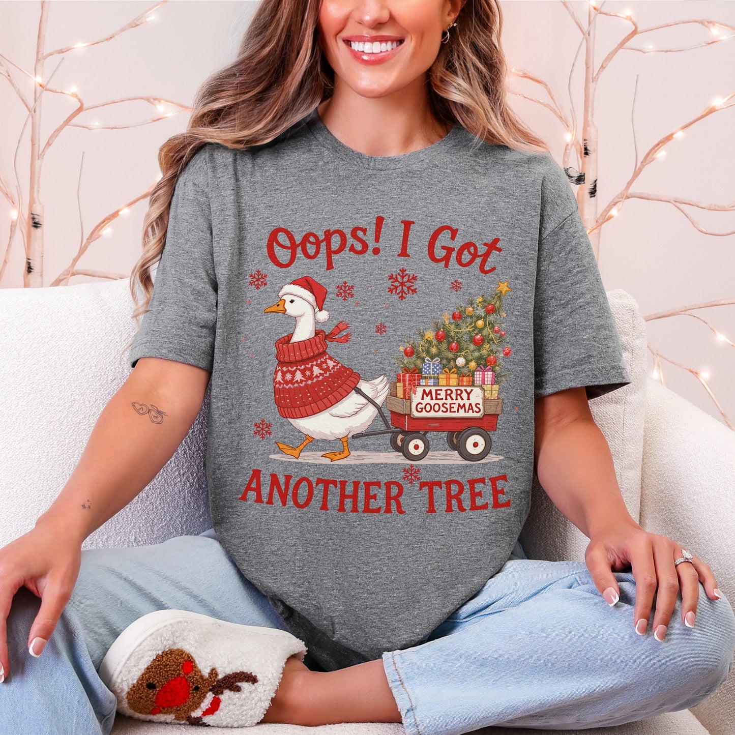 “Oops! I Got Another Tree” Merry Goosemas Tee