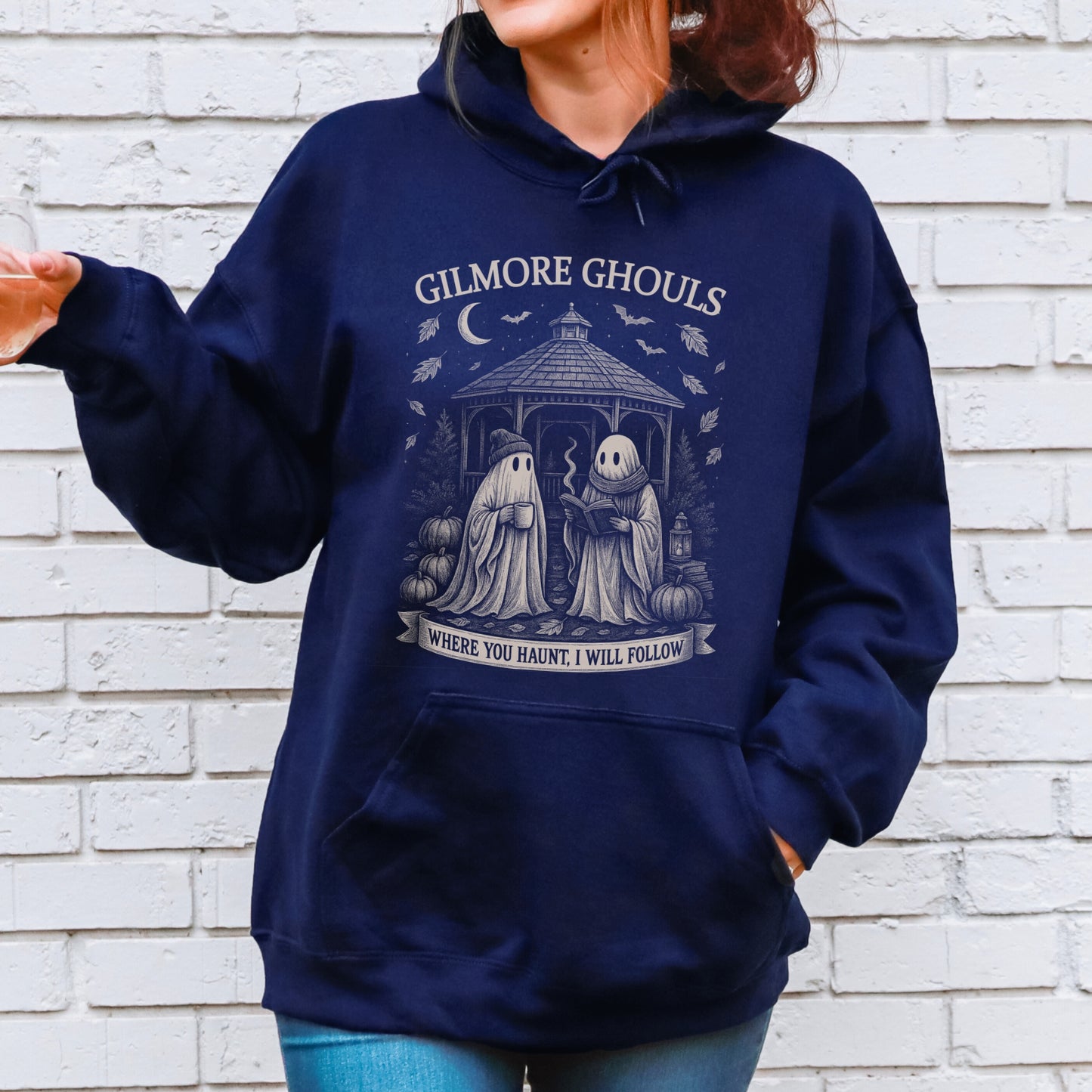 Gilmore Ghouls Hoodie – Gildan 50/50 | Cozy Halloween Spirit Wear