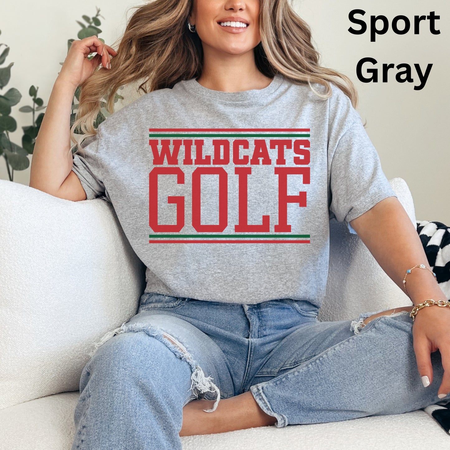 Salem Wildcats Golf Shirt | Bold Block Letter Team Spirit Tee