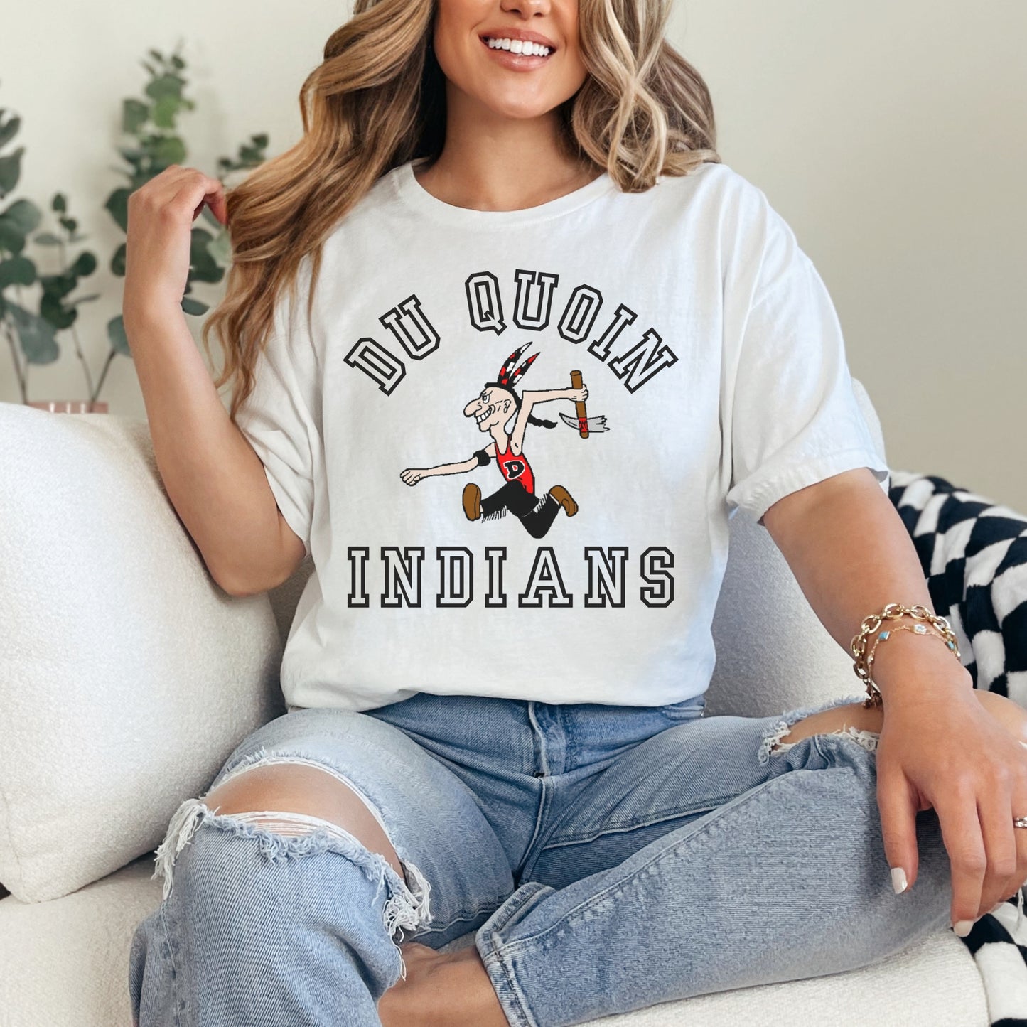 Du Quoin Indians Tee | Classic Local Team Spirit Shirt