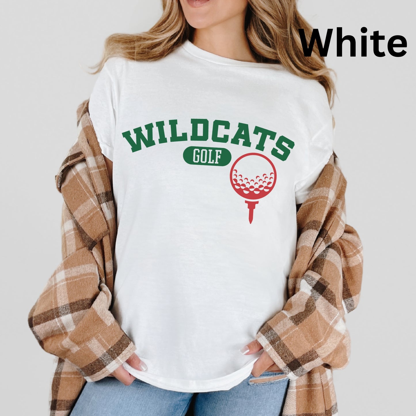 Salem Wildcats Golf Tee | Arched Team Spirit Shirt for Players & Fans