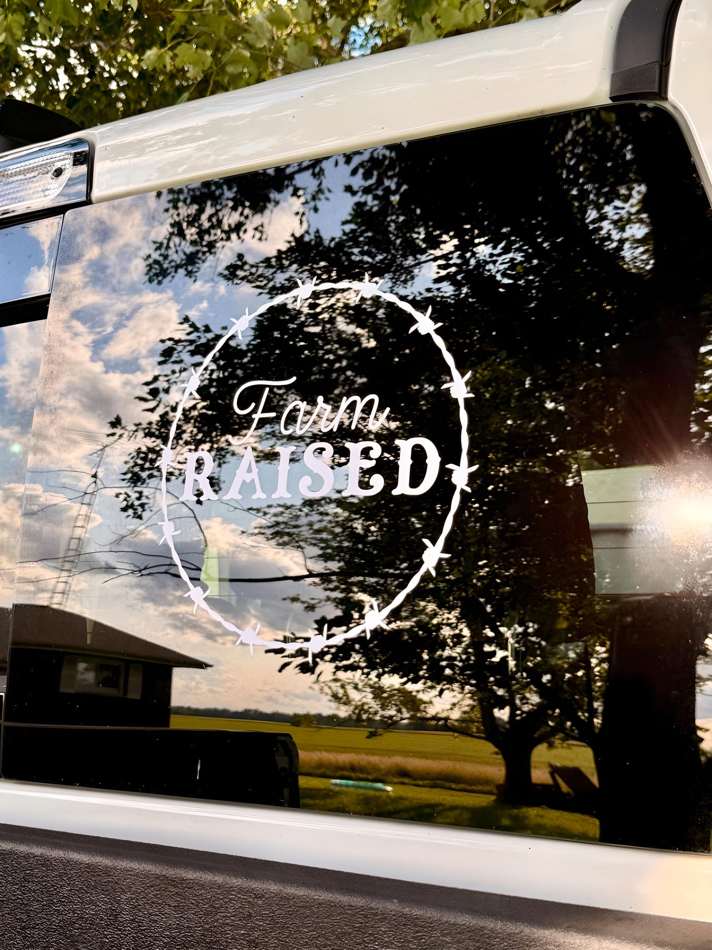 Farm Decal | Western Decal | Rustic Vinyl Decal for Windows, Tumblers, Coolers & More - Available in 5x5, 8x8, or 10x10