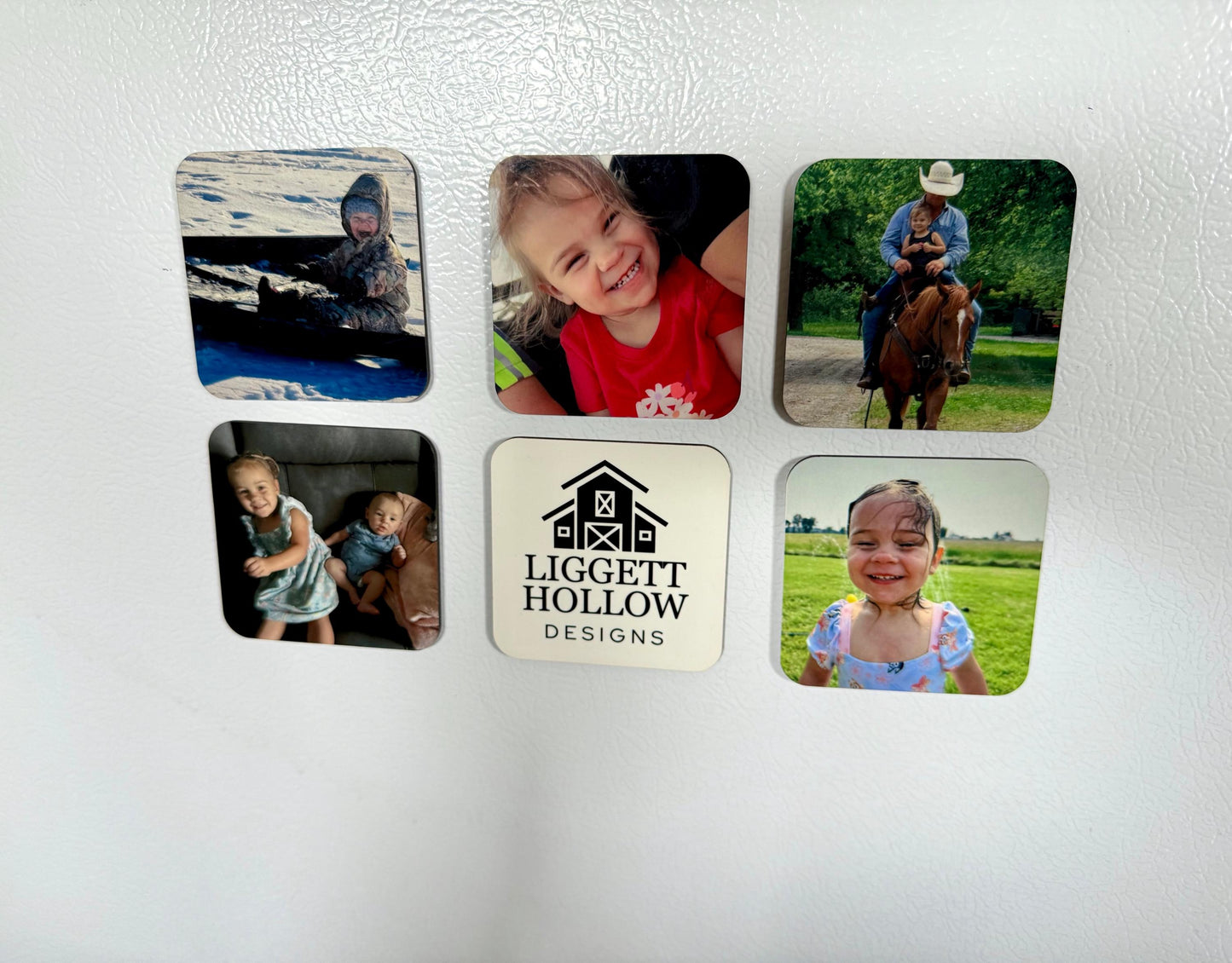 Square-Shaped Photo Magnet – Custom Fridge Magnet, Family & Memory Keepsake