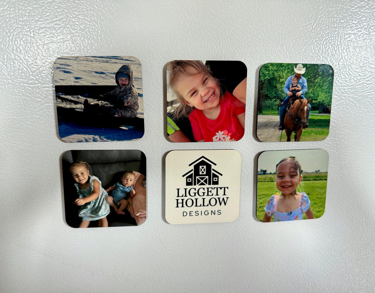 Square-Shaped Photo Magnet – Custom Fridge Magnet, Family & Memory Keepsake