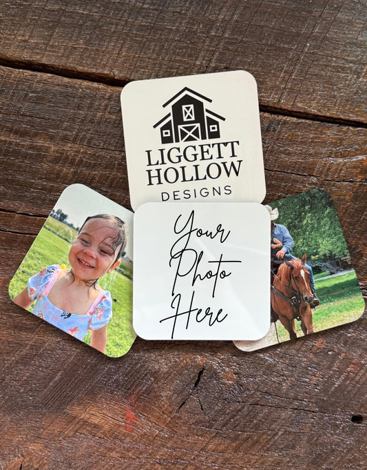 Square-Shaped Photo Magnet – Custom Fridge Magnet, Family & Memory Keepsake