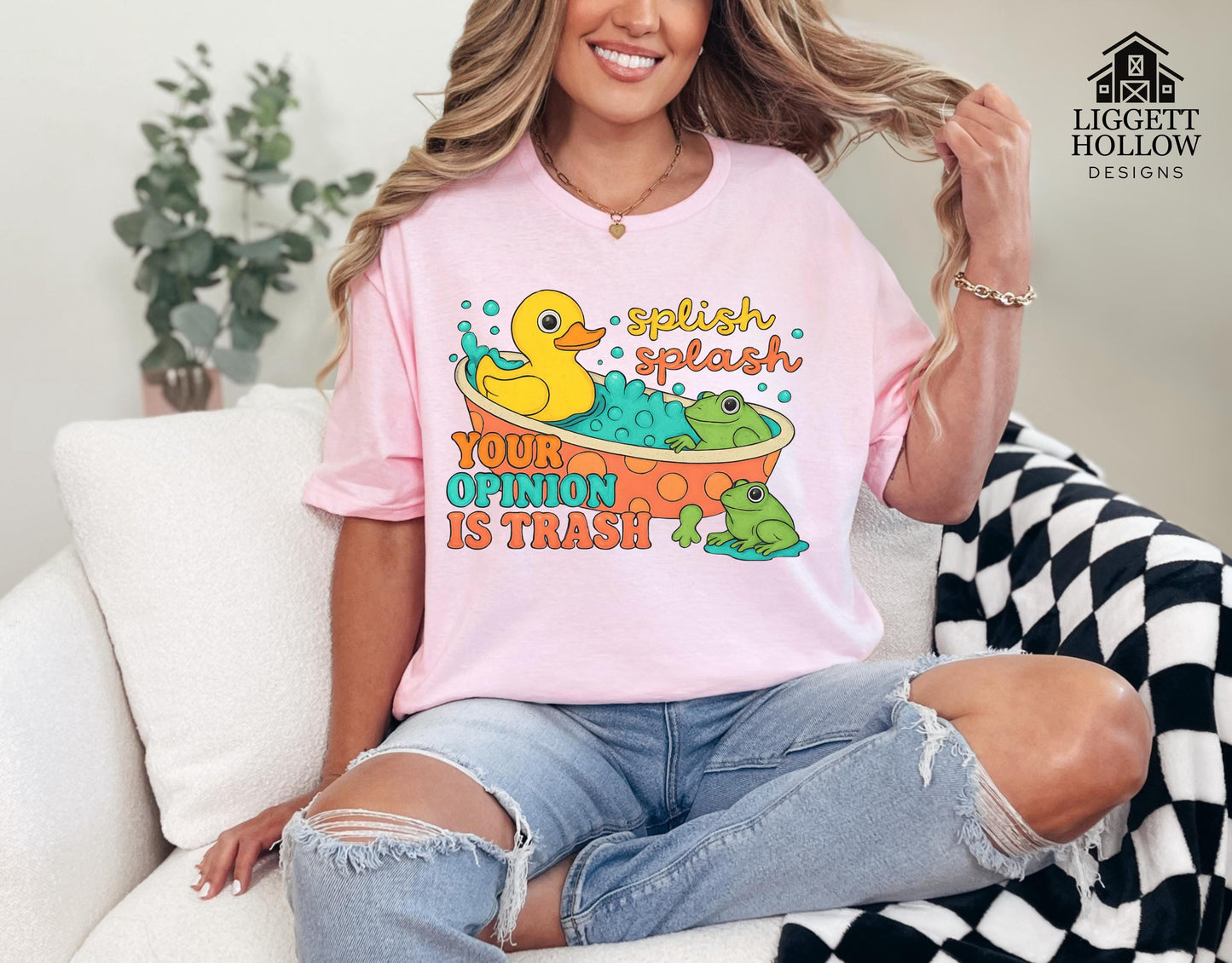 Splish Splash Your Opinion Is Trash | Gildan Softstyle Tee