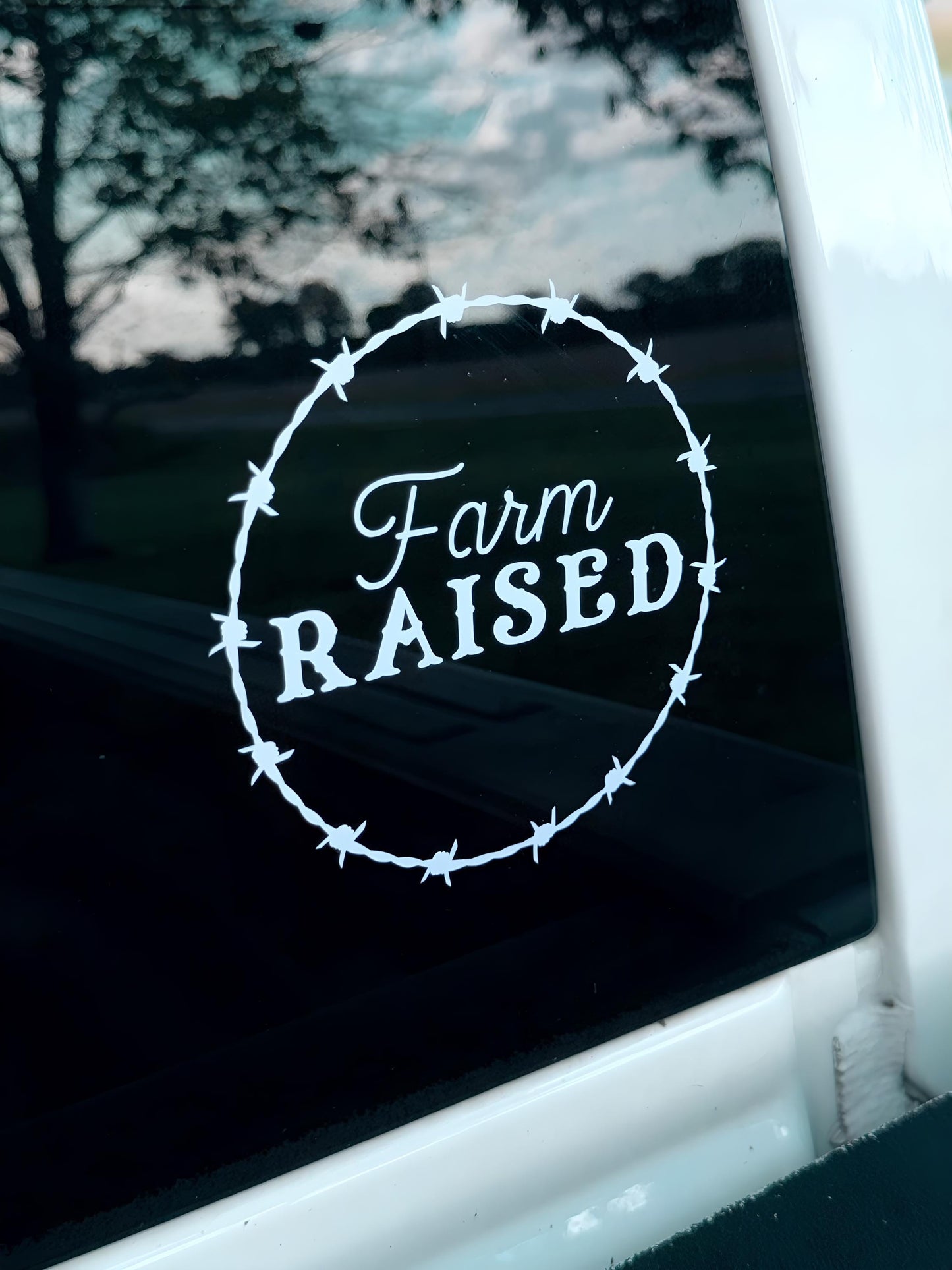 Farm Decal | Western Decal | Rustic Vinyl Decal for Windows, Tumblers, Coolers & More - Available in 5x5, 8x8, or 10x10