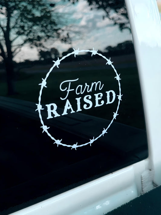 Farm Decal | Western Decal | Rustic Vinyl Decal for Windows, Tumblers, Coolers & More - Available in 5x5, 8x8, or 10x10