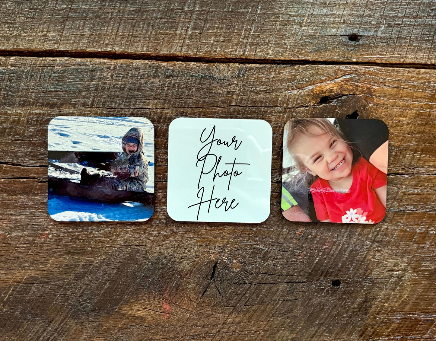 Square-Shaped Photo Magnet – Custom Fridge Magnet, Family & Memory Keepsake