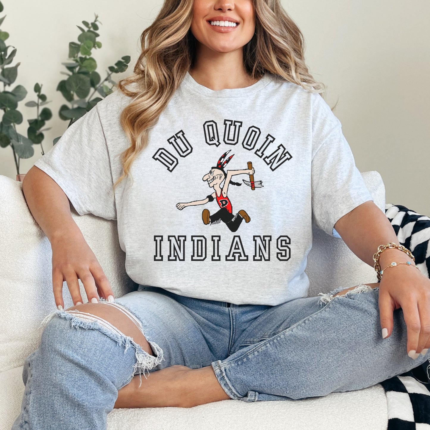 Du Quoin Indians Tee | Classic Local Team Spirit Shirt