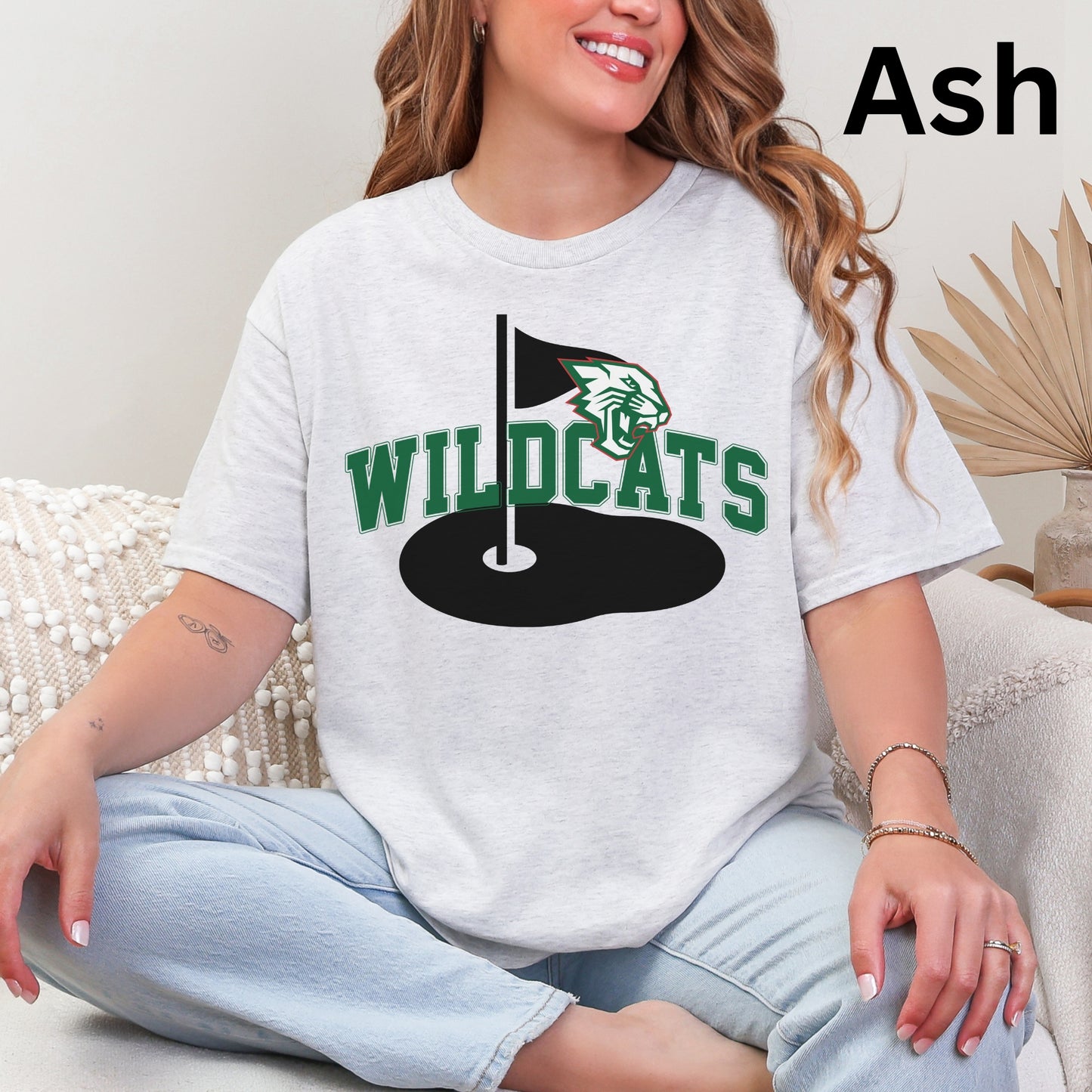 Salem Wildcats Golf Shirt | Flag Green Team Spirit Tee
