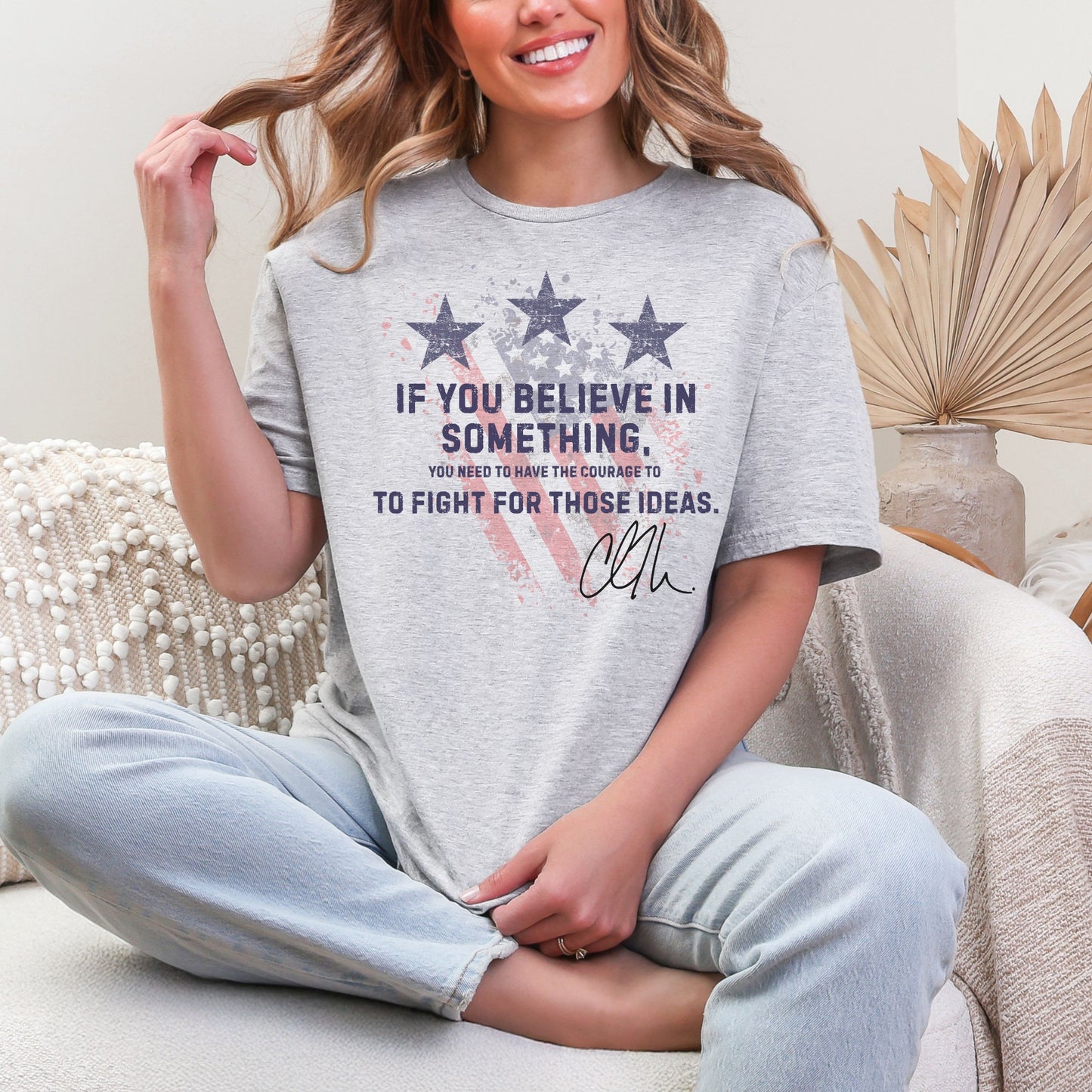 Courage Tee – Stand Strong: Charlie Kirk Collection