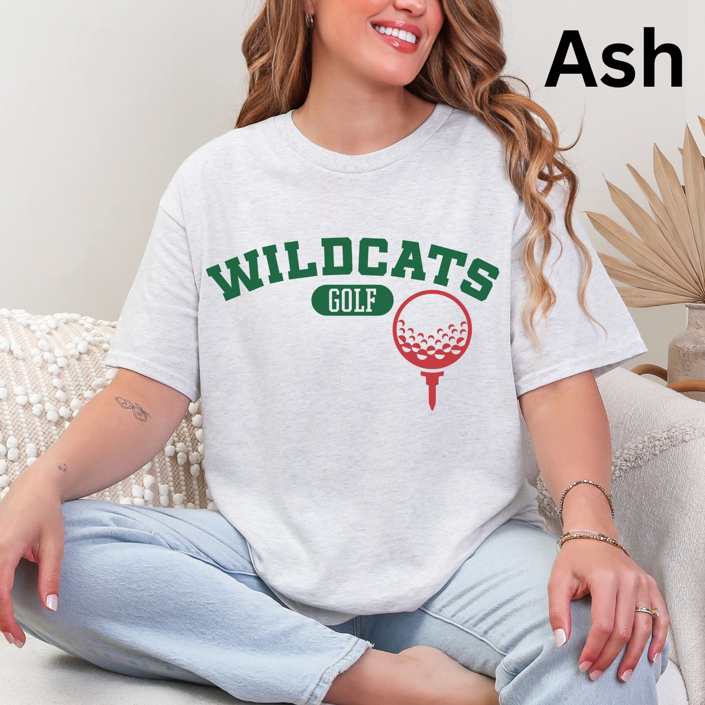 Salem Wildcats Golf Tee | Arched Team Spirit Shirt for Players & Fans