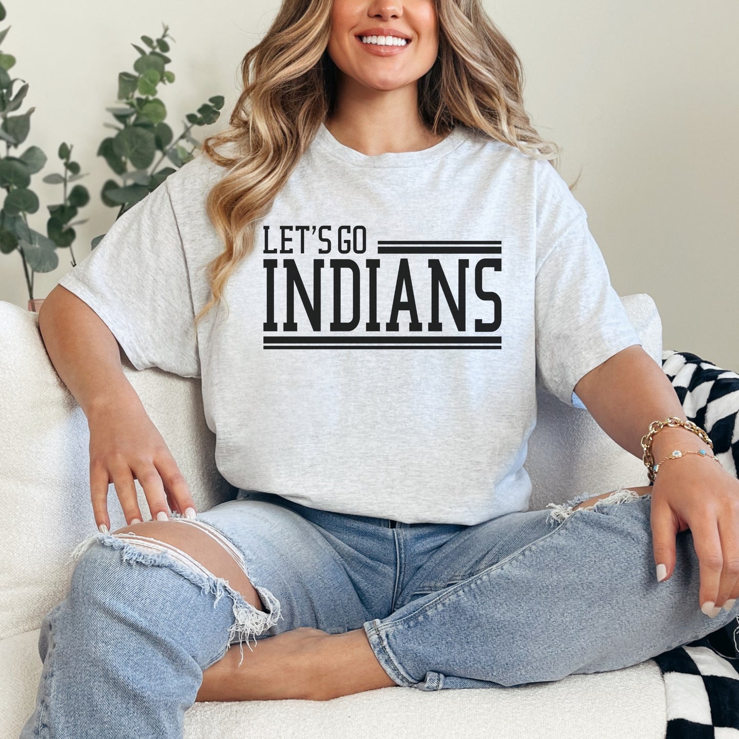 Du Quoin Indians Tee | Let’s Go Indians Tee