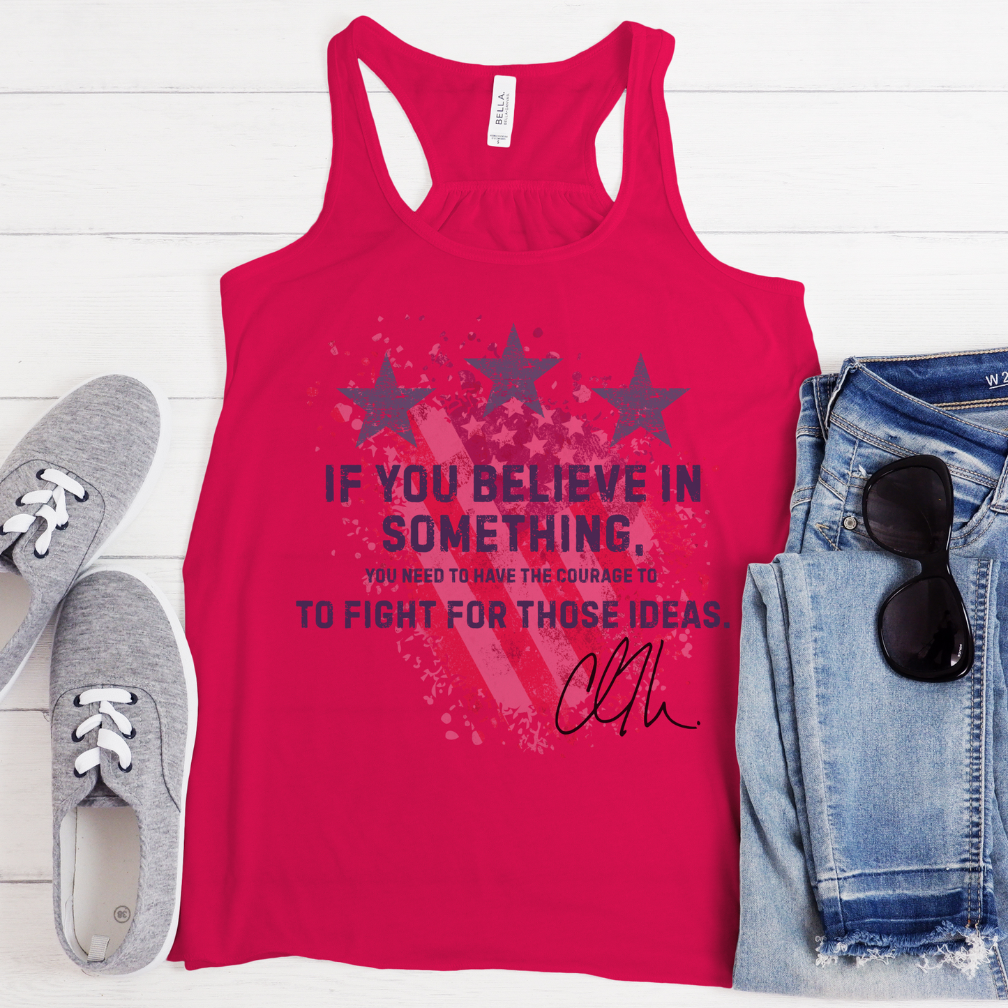 Courage Tank – Stand Strong: Charlie Kirk Collection