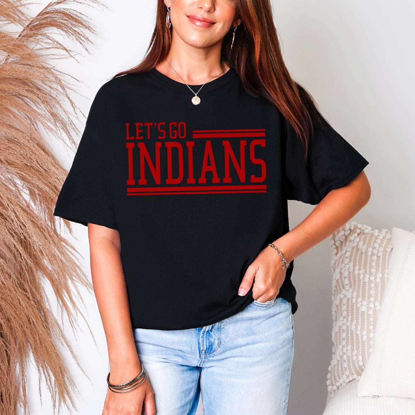 Du Quoin Indians Tee | Let’s Go Indians Tee