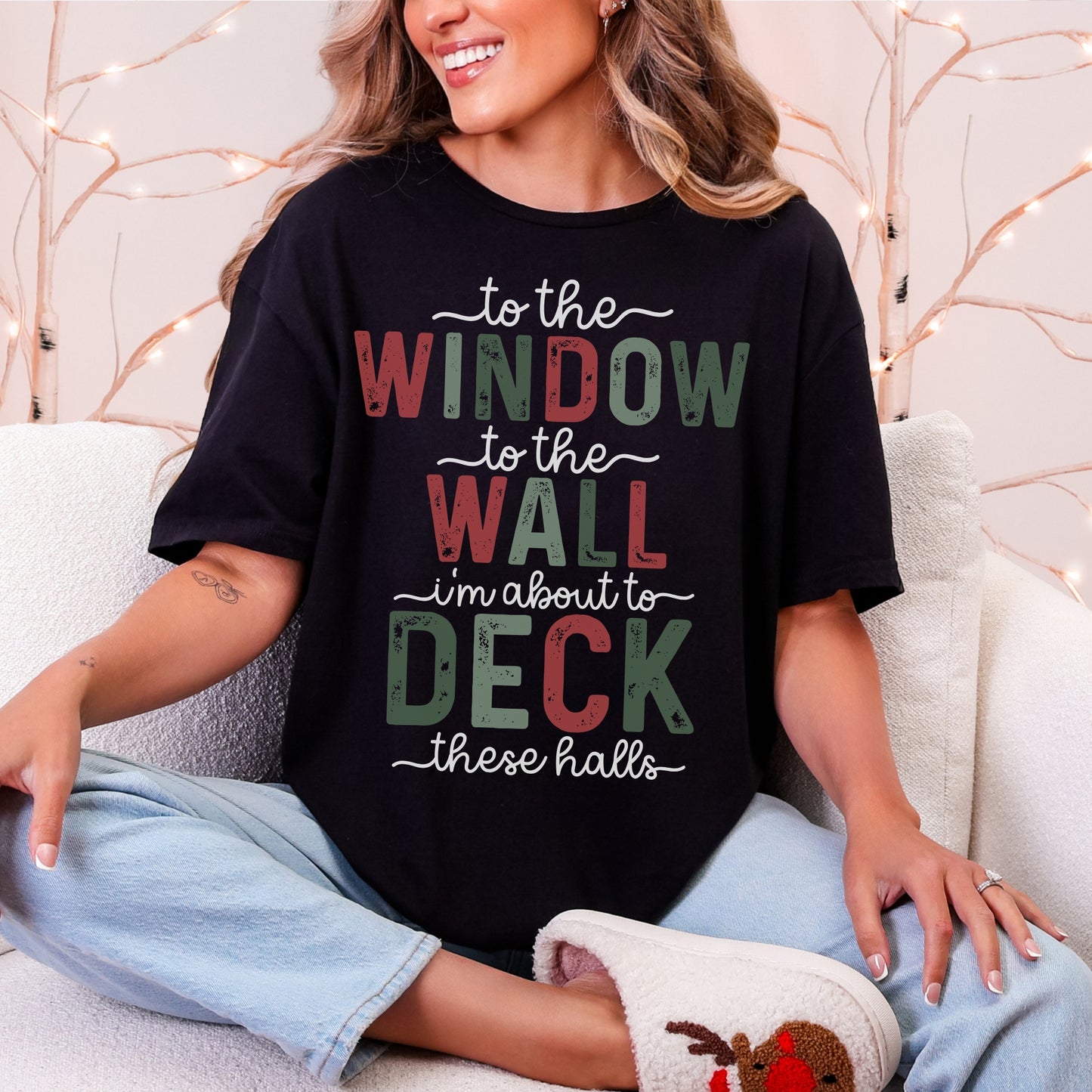 “Deck These Halls” Christmas Tee