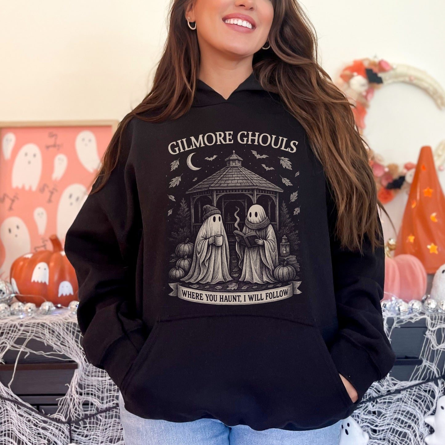 Gilmore Ghouls Hoodie – Gildan 50/50 | Cozy Halloween Spirit Wear