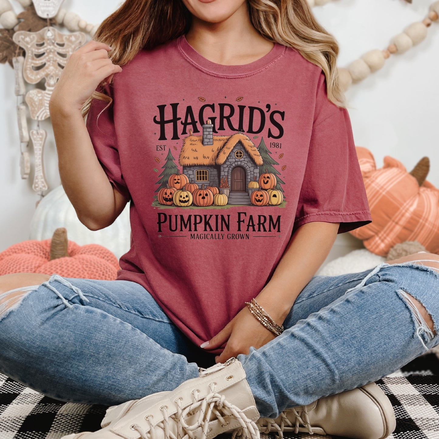 Pumpkin Farm Comfort Colors® Tee – Premium Unisex Fall Graphic T-Shirt