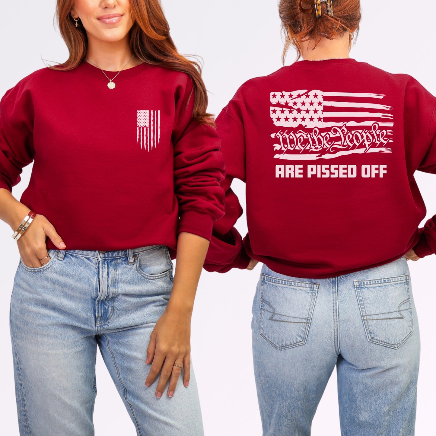 “We the People Are Pissed Off” Crewneck Sweatshirt | Patriot Collection