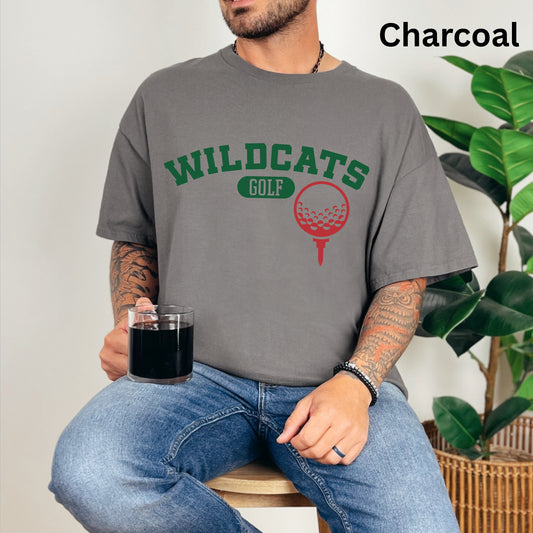 Salem Wildcats Golf Tee | Arched Team Spirit Shirt for Players & Fans