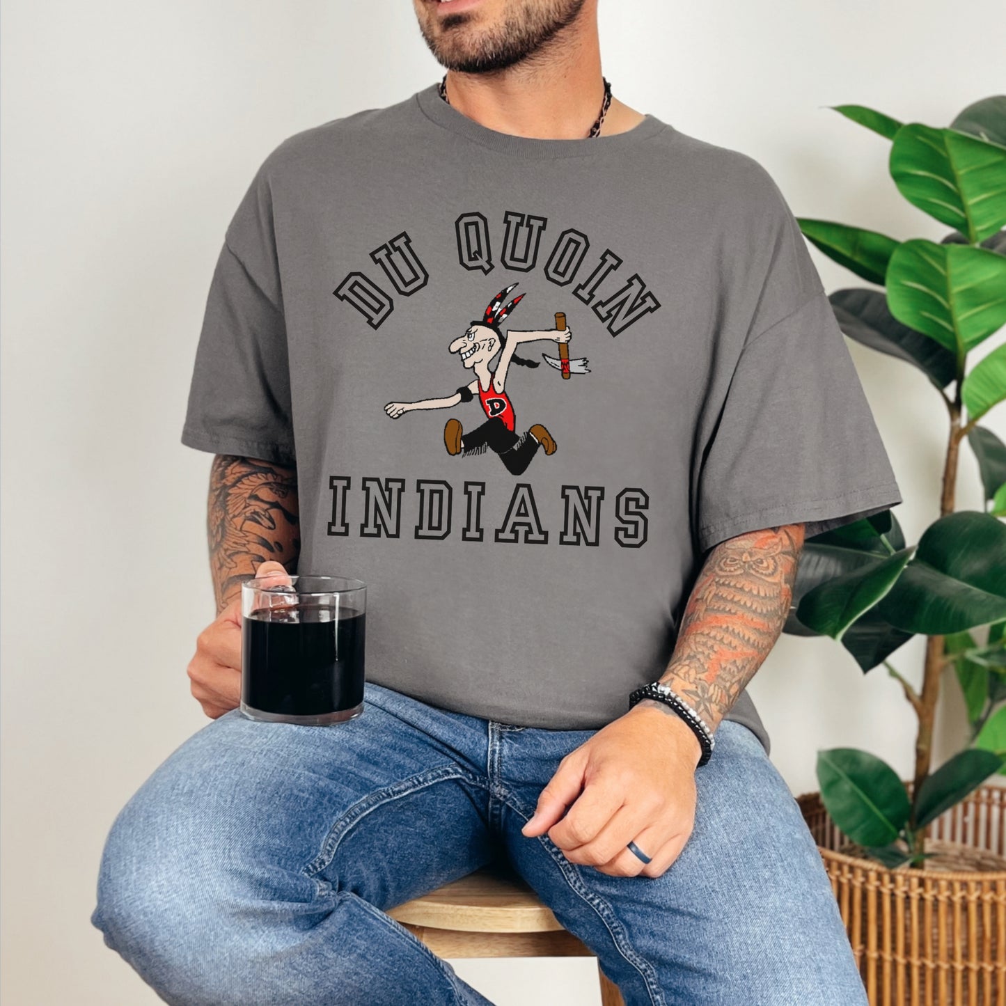 Du Quoin Indians Tee | Classic Local Team Spirit Shirt