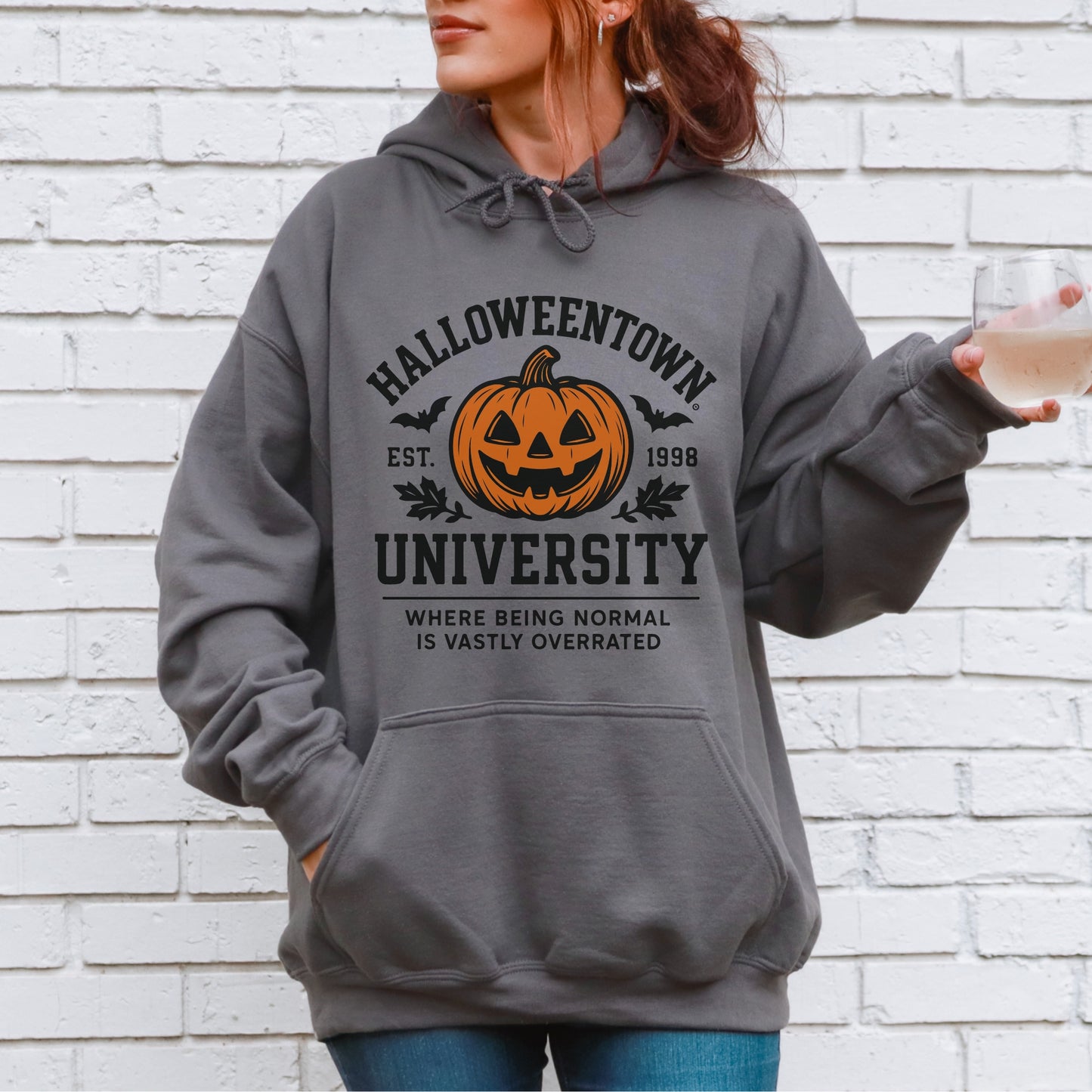Halloweentown University Hoodie – Gildan Unisex Halloween Sweatshirt