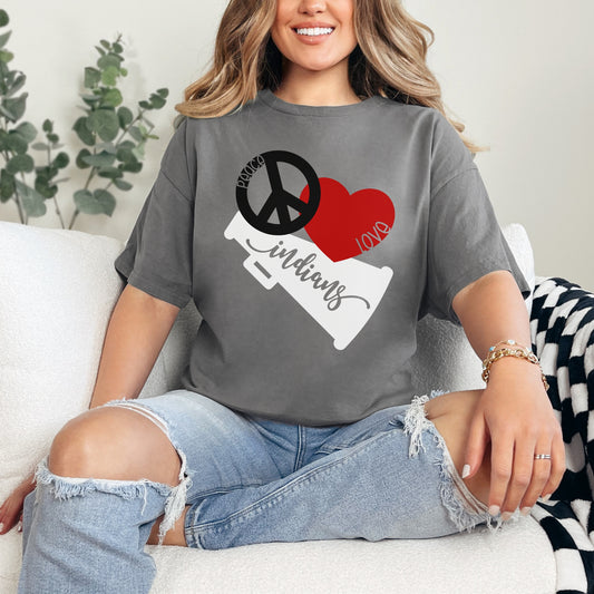 Du Quoin Indians Tee | Peace Love Indians Tee