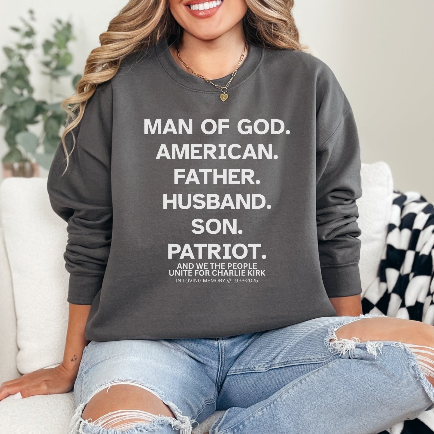 Legacy Sweatshirt – Stand Strong: Charlie Kirk Collection