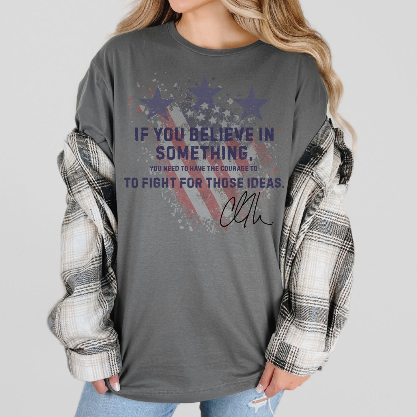 Courage Tee – Stand Strong: Charlie Kirk Collection
