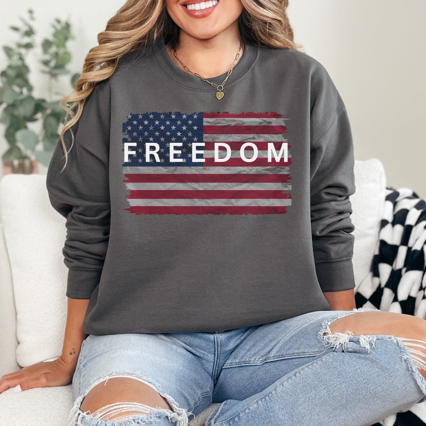 Freedom Sweatshirt – Stand Strong: Charlie Kirk Collection