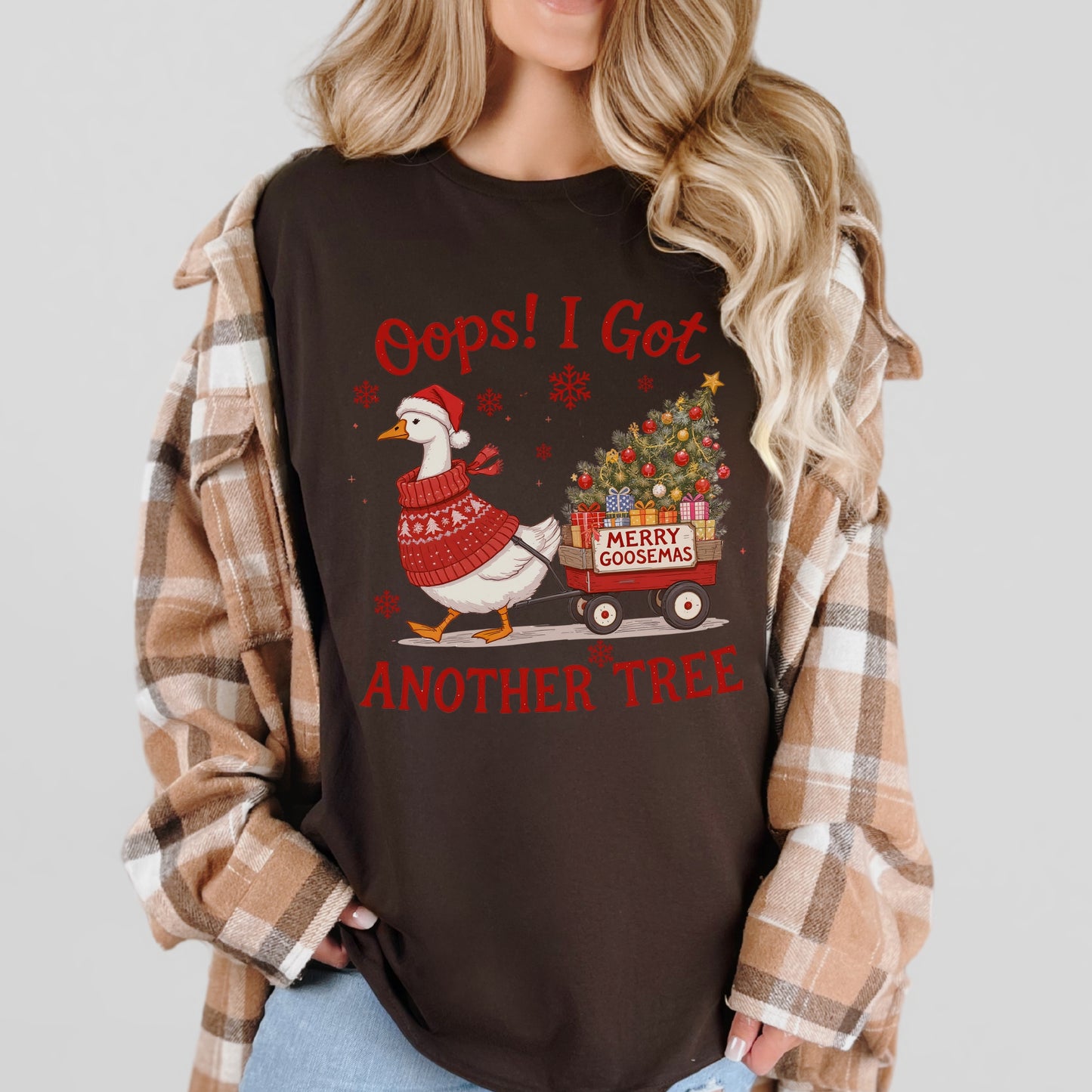 “Oops! I Got Another Tree” Merry Goosemas Tee