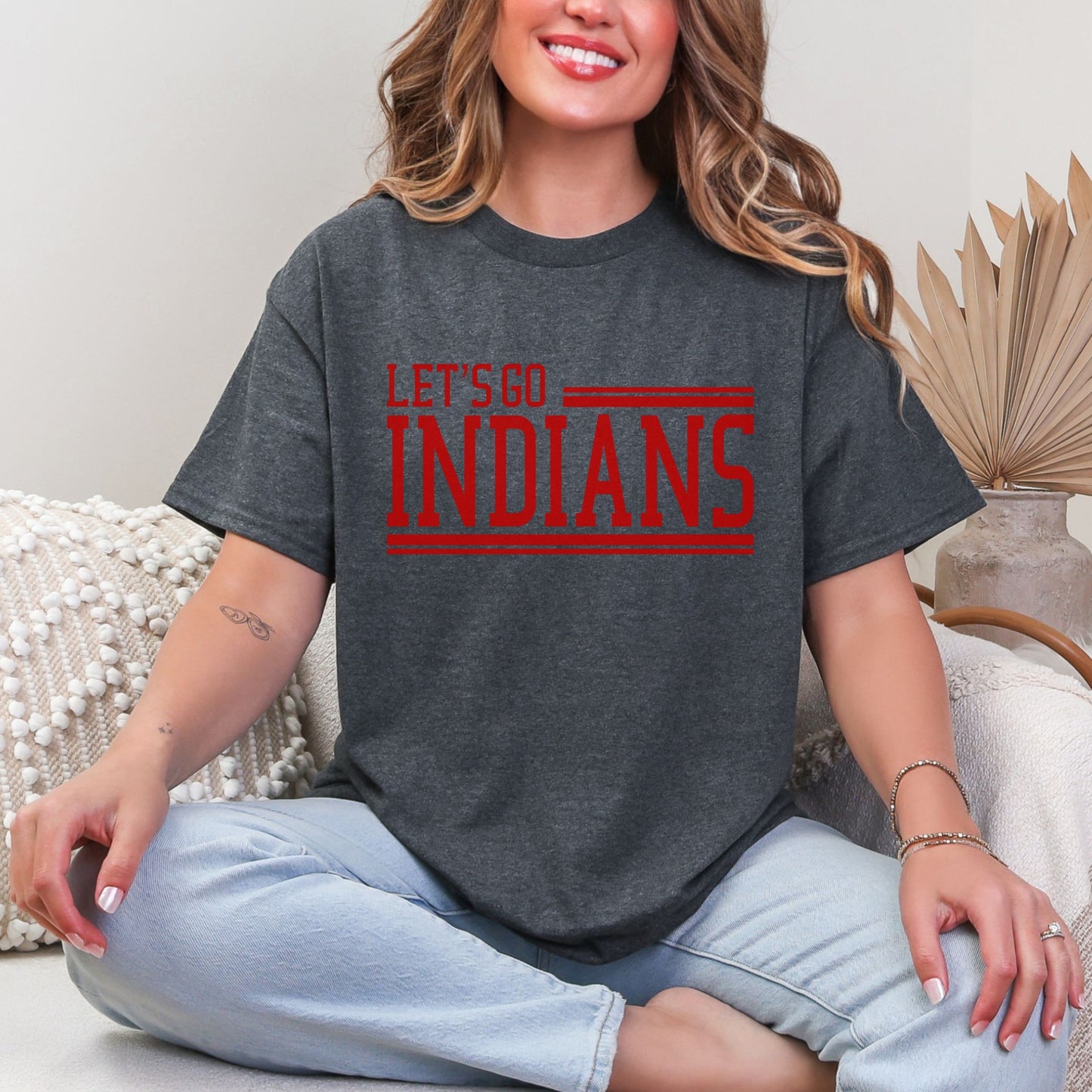 Du Quoin Indians Tee | Let’s Go Indians Tee