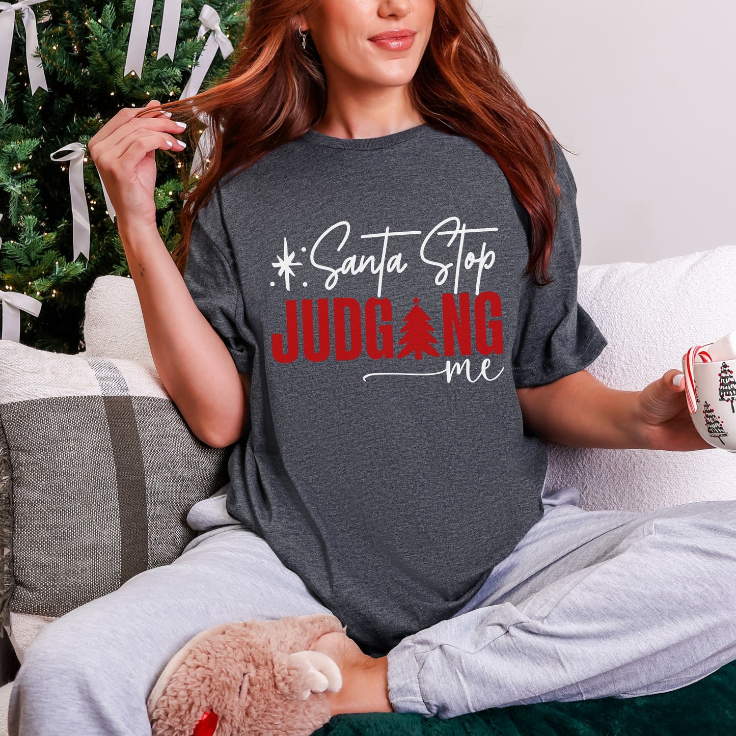 “Santa, Stop Judging Me” Christmas Tee