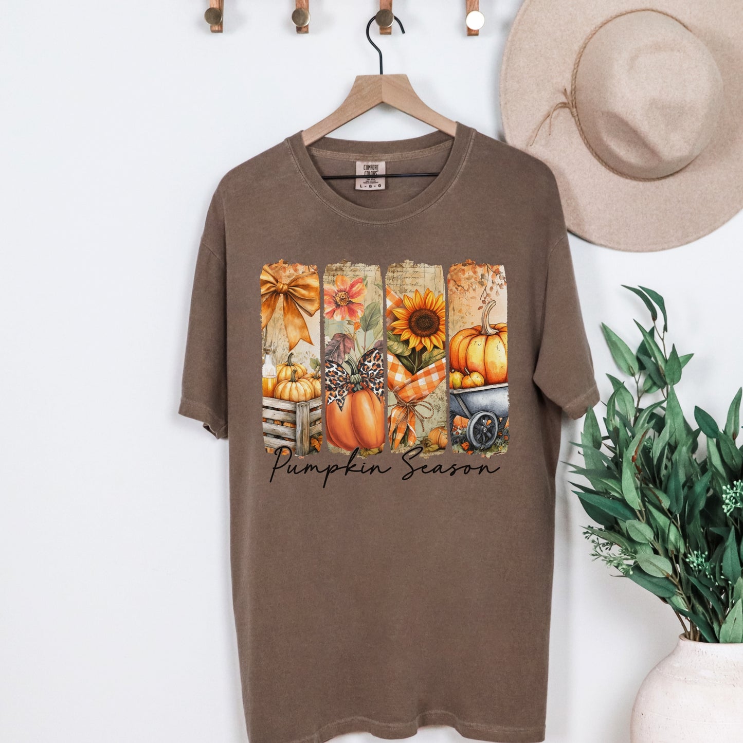 Pumpkin Season Comfort Colors® Tee – Premium Unisex Fall Graphic T-Shirt