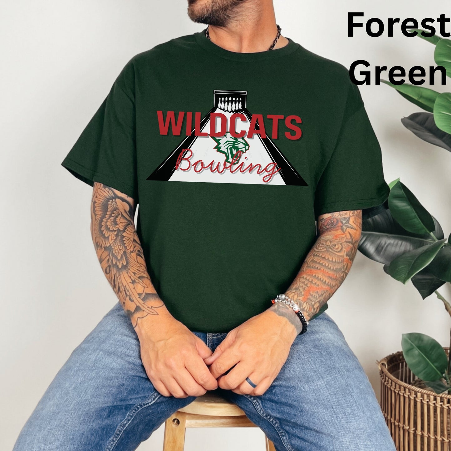Salem Wildcats Bowling Tee | Alley Lane Team Spirit Shirt