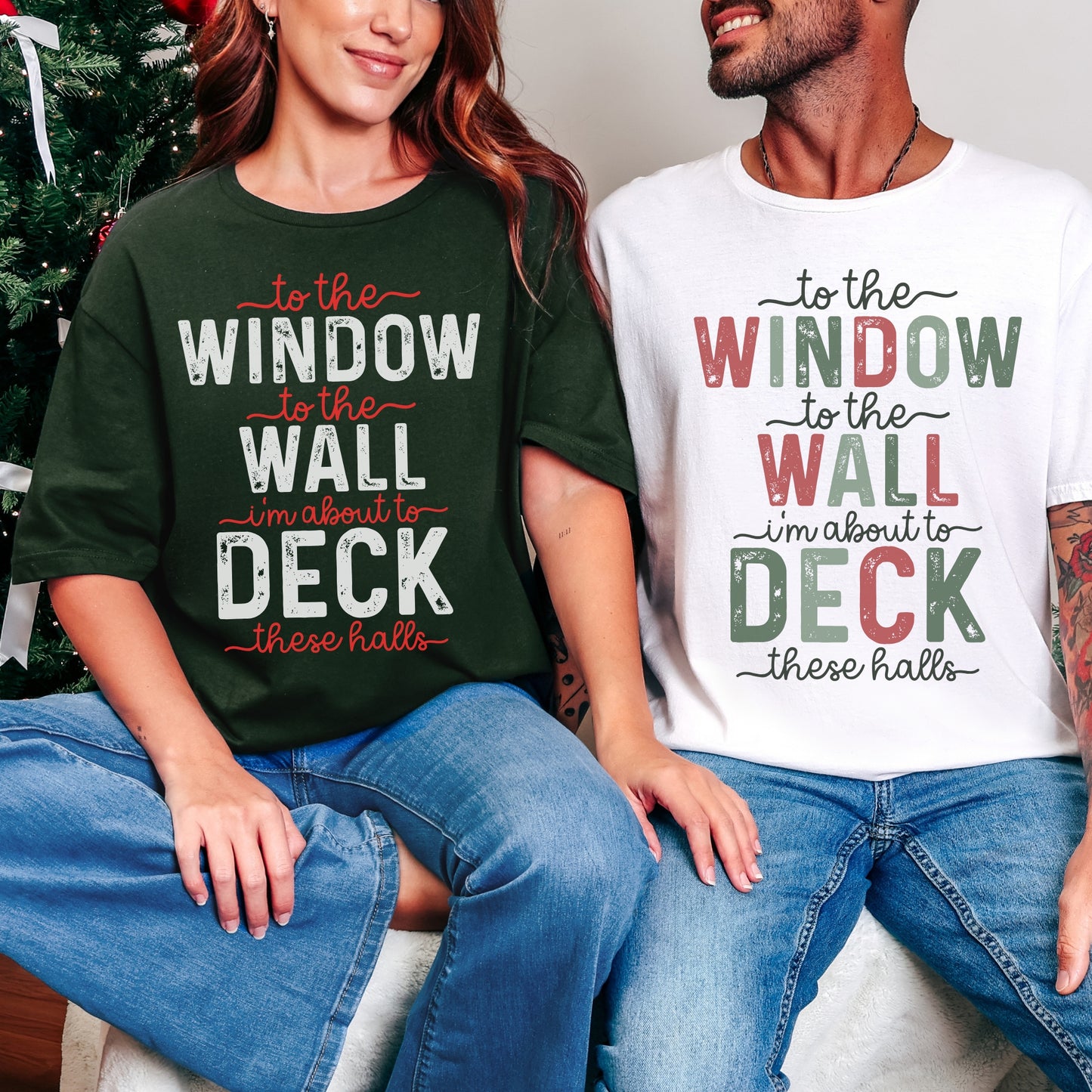 “Deck These Halls” Christmas Tee