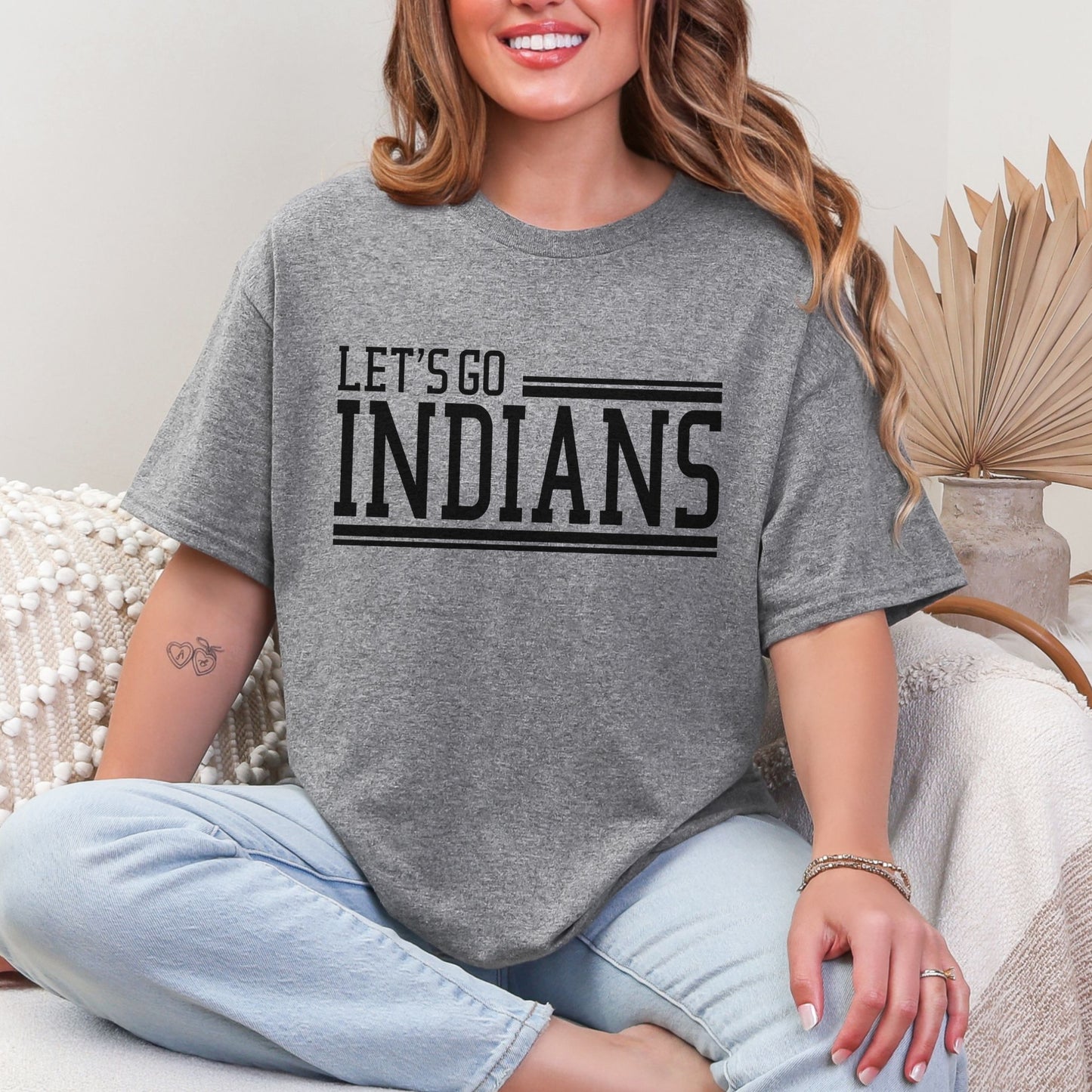 Du Quoin Indians Tee | Let’s Go Indians Tee