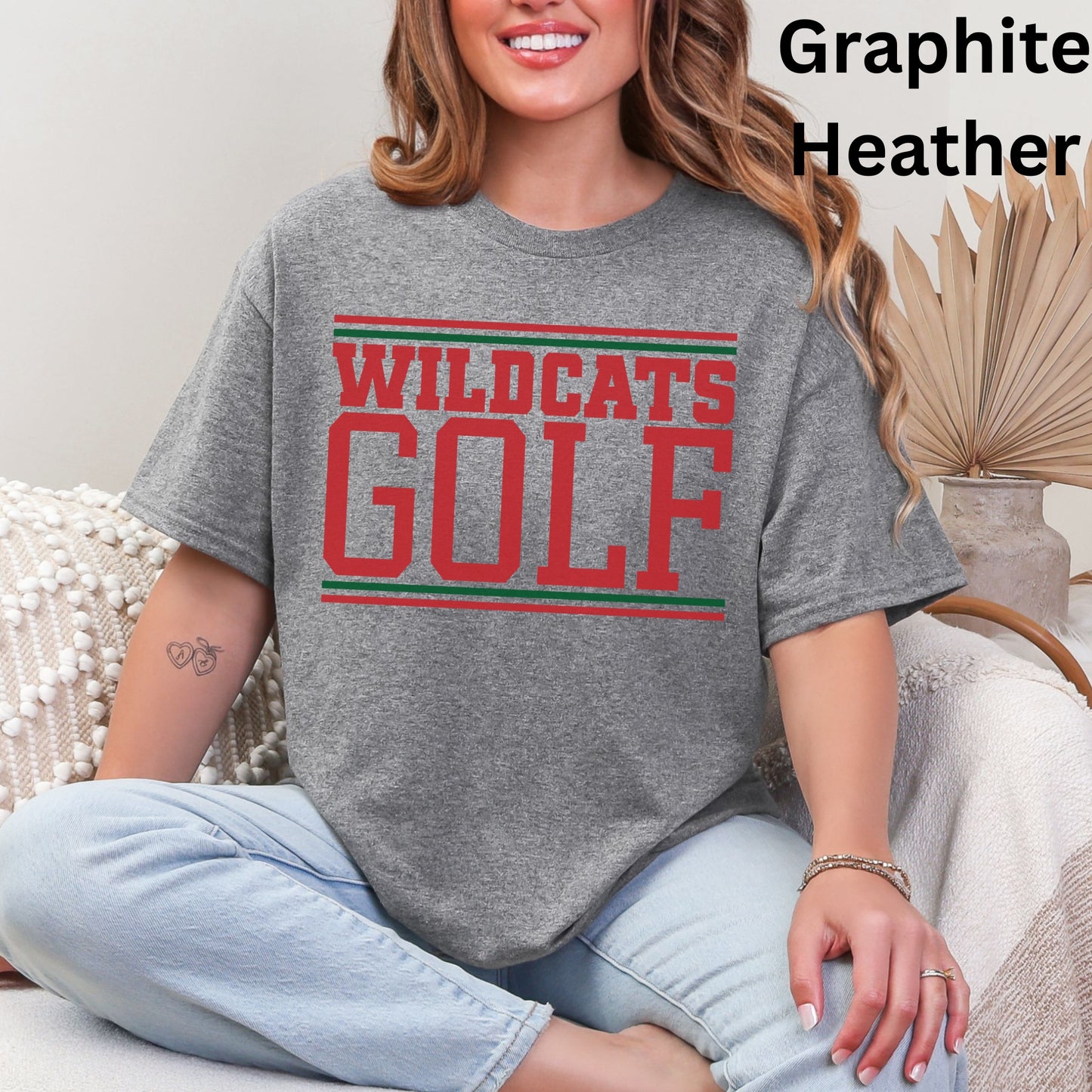 Salem Wildcats Golf Shirt | Bold Block Letter Team Spirit Tee