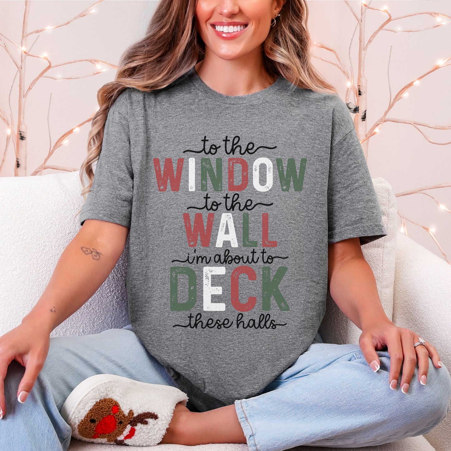 “Deck These Halls” Christmas Tee