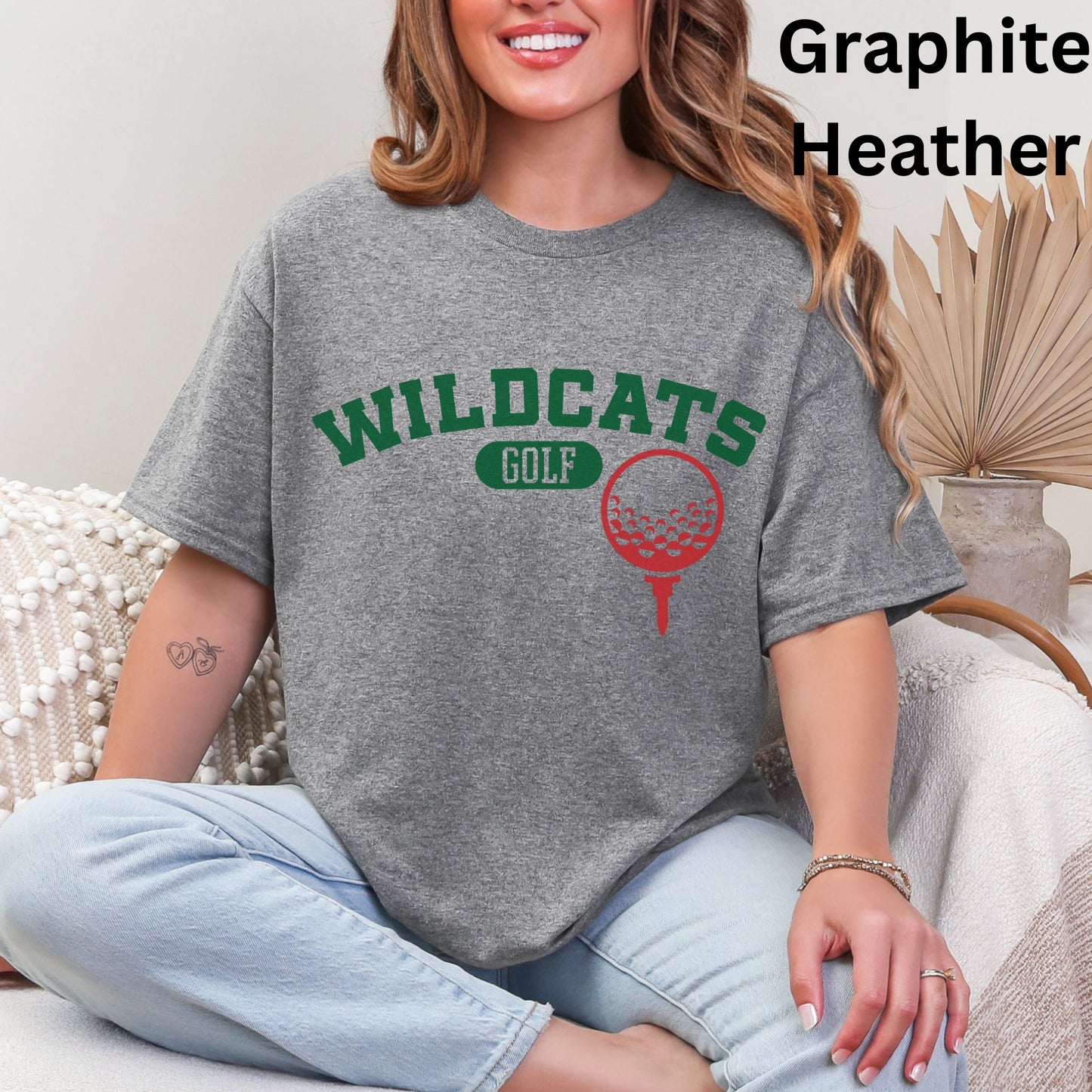 Salem Wildcats Golf Tee | Arched Team Spirit Shirt for Players & Fans