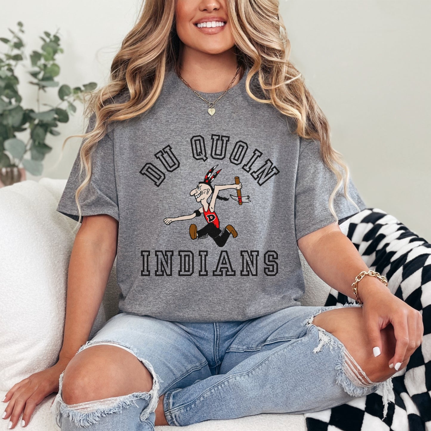 Du Quoin Indians Tee | Classic Local Team Spirit Shirt