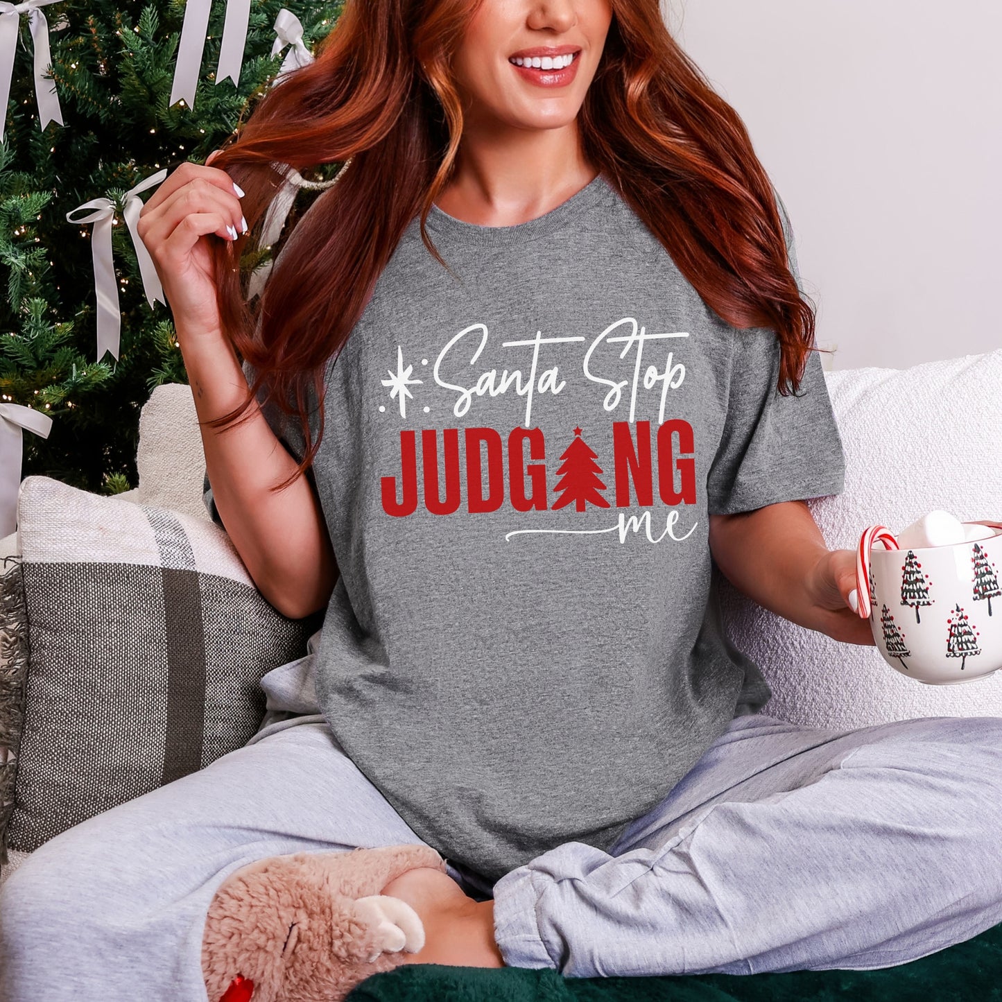 “Santa, Stop Judging Me” Christmas Tee