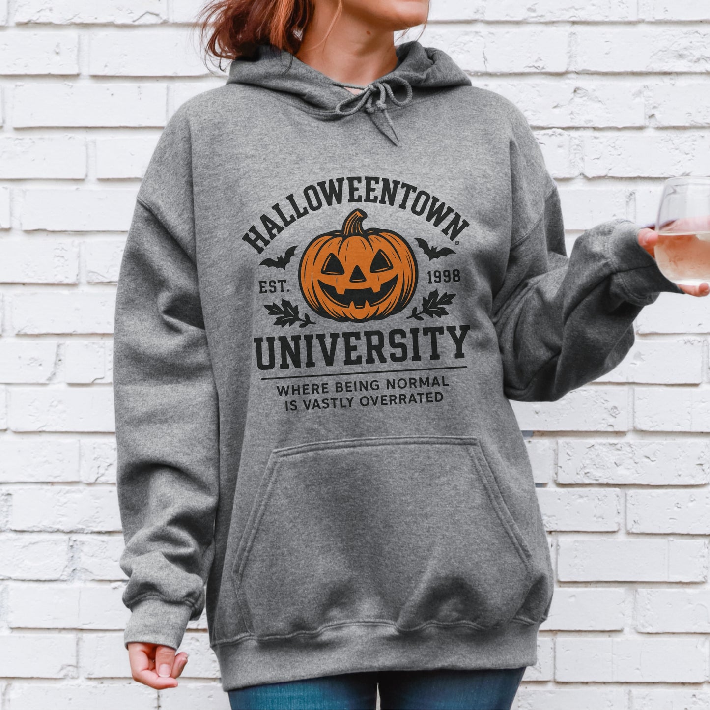 Halloweentown University Hoodie – Gildan Unisex Halloween Sweatshirt
