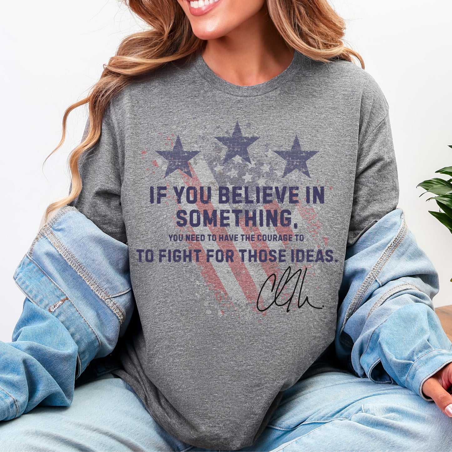 Courage Tee – Stand Strong: Charlie Kirk Collection
