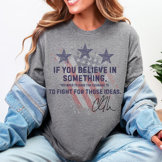 Courage Tee – Stand Strong: Charlie Kirk Collection