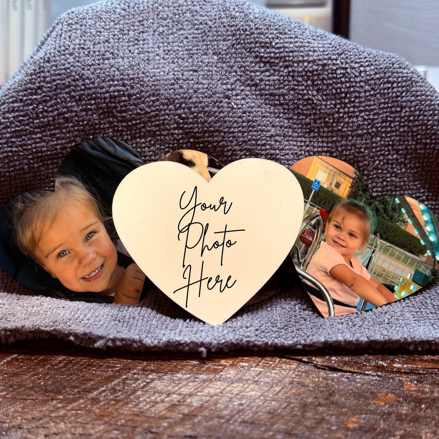 Heart-Shaped Photo Magnet – Custom Fridge Magnet, Family & Memory Keepsake