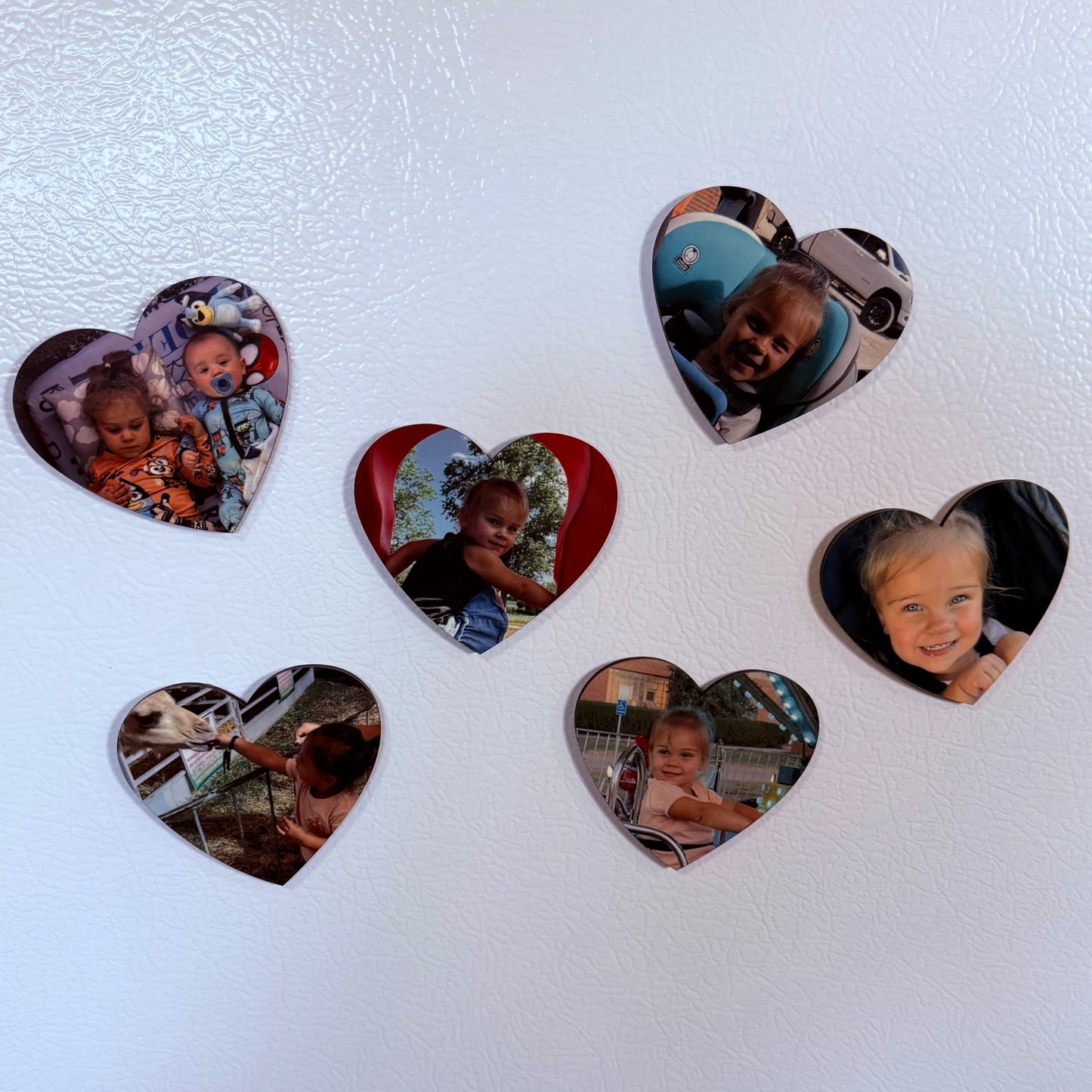 Heart-Shaped Photo Magnet – Custom Fridge Magnet, Family & Memory Keepsake
